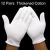 12 Pairs Pure Cotton Working GlovesThickened Cotton