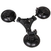 XM70-B Triangle Direction Suction Cup Mount with Hexagonal Screwdriver for GoPro, Insta360, DJI and Other Action Cameras(Black)