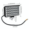 WUPP CS-1242A1 Car 4 inch Square 32LEDs Highlight Work Light Modified Front Bumper Lamp Spotlight