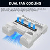 For PS5 iplay Dual-seat Charging and Cooling Base Bracket Storage Rack(White)