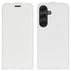 For Samsung Galaxy S25 5G R64 Texture Vertical Flip Leather Phone Case(White)