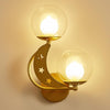 Bedroom Bedside Wall Lamp Indoor Background Wall Lamp Without Light Bulb(6080 Golden Right)
