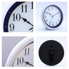 12 Inch Living Room Intelligent Voice Control Luminous Mute Wall Clock(Wood Grain)
