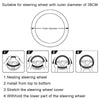 Universal Car Genuine Leather Pinhole Steering Wheel Cover, Diameter: 38cm(Grey)