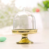 12 PCS Creative Plastic Small Candy Box Transparent Lampshade Mini Food Play Tray Shaped Candy Box Toy(Gold)