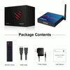 TX98 Pro 4K Ultra HD Android 12.0 Smart TV Box with Remote Control, 4GB+64GB, Allwinner H618 Quad-Core(UK Plug)