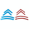 4 PCS/Set Universal Car Styling PVC Car Door Edge Anti Collision Sticker Door Anti-Rub Strips Car Door Scratch Protector(Blue)