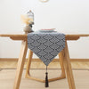 Cotton Linen Tea Table Dining Table Table Flag Retro Tablecloth, Size:30x240cm(Scale)