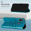 For Alcatel 1L 2021 Embossed Butterfly Leather Phone Case(Blue)