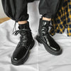 Men Martin Boots High-top Retro Sock Mouth Men Boots, Size: 43(BS-CL5581 Black)