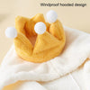 70x140cm Kids Bath Towel Thickened High Density Coral Fleece Hooded Cloak Water Absorbent Cape(White)