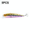 5 PCS M0205 9.6cm/9.8g Minnow Bionic Fake Bait Plastic Floating Hard Bait(2)