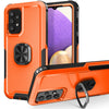 For Samsung Galaxy A73 5G 3 in 1 Ring Holder PC + TPU Phone Case(Orange)