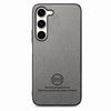 For Samsung Galaxy S24+ 5G Twill Fabric Leather Skin Back Phone Case(Gray)