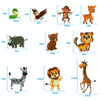 Storytelling Forest Animal Felt Sheet Early Education Enlightenment Awareness Teaching Kids(Red)