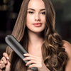 Wireless Hair Straightening Comb USB Charging Curling Iron(Black)