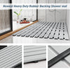 Shower Room Bathing Anti-slip Foot Mat Household Waterproof Anti-fall Bathroom Floor Mat, Size: 43x61cm(Gray)