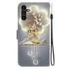 For Samsung Galaxy A13 5G Crystal Texture Colored Drawing Leather Phone Case(Sika Deer)