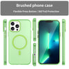 For iPhone 13 Pro Max MagSafe Frosted Translucent TPU + PC Full Coverage Phone Case(Green)