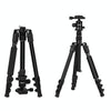 TRIOPO K2508S+B1S Adjustable Portable  Aluminum Alloy Tripod with Ball Head for SLR Camera(Black)
