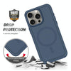 For iPhone 12 Pro Shockproof MagSafe Armor PC Hybrid TPU Phone Case(Ink Blue)