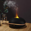SD13 200ML Car USB Flame Aromatherapy Diffuser Home LED Night Light Silent Mist Humidifier(Black)
