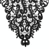 Black Embroidered Lace Collar Flower Three-dimensional Hollow Fake Collar DIY Clothing Accessories