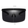 Large Frame Full Protection Outdoor Boy & Girl Sunglasses UV-proof Baby Sunglasses, Frame color: White Frame Transparent Film