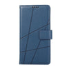 For Xiaomi Redmi A3 PU Genuine Leather Texture Embossed Line Phone Case(Blue)