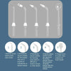 350ML Water Tank Oral Irrigator Rechargeable 5 Gear Adustable Water Flosser, Spec: White+Blue Tank
