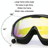 HAIZID Large Frame Waterproof Anti-Fog Swimming Goggles With Earplugs(White)
