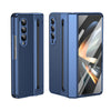 For Samsung Galaxy Z Fold3 5G Integrated PC + PU Phone Case with Pen / Pen Box(Blue)