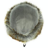 Winter Outdoor Padded Adjustable Head Circumference Ski Hat Warm Ear Protected Cap Flight Hats (Army Green Brown Fur)