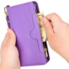 For ASUS Zenfone 10 / 9 Litchi Texture Zipper Leather Phone Case(Purple)