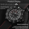 addies MY-049 Outdoor Sports Multifunctional Waterproof Luminous Watch Silicone Watchstrap Watch for Men(Red Light)