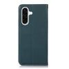 For Samsung Galaxy A36 KHAZNEH Nappa Top Layer Cowhide Leather Phone Case(Green)