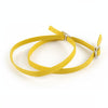 5 Pairs High Heels Leather Shoes Anti-heel Laces(Yellow)