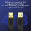 USB 3.0 Male To USB 3.0 Male Double End USB Cable, Length:0.3m(Black)
