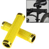 BaseCamp BC-607 1 Pair Bicycle MTB Bike Lock-on Rubber Handlebar Grips (Yellow)