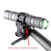 Cycling Flashlight Fixing Bracket Bicycle Flashlight Clip(Black)