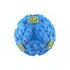 Dog Treat Ball Toy, Squeaky, 7cm, Blue - Small/Medium Breed