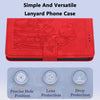 For Samsung Galaxy A26 5G Tulips Embossed Leather Phone Case with Lanyard(Red)