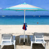 Outdoor Beach Umbrella Hook Nail Four Legs Hooks Garden Umbrella Plastic Four Prongs Hanger(Blue)