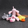 Striped Plush Squeaky Duck Dog Toy - 25cm
