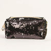 Travel Portable Sequined Anise Cosmetics Tote Storage Bag(Black)