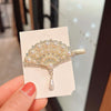 Rhinestone Fashion Hair Clips Women Bangs Headwear, Styles: 371 Fan