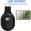A8 Charging Version Portable Digital Display FM Headphone(White)