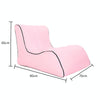 BB1803 Foldable Portable Inflatable Sofa Single Outdoor Inflatable Seat, Size: 90 x 70 x 65cm(Pink)