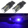 1 Pair 7443 12V 7W Strobe Car LED Fog Light(Blue Light)
