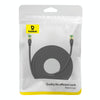 Baseus PCWL-A107 High Speed CAT8 40Gigabit Ethernet Braided Cable, Length:10m(Black)